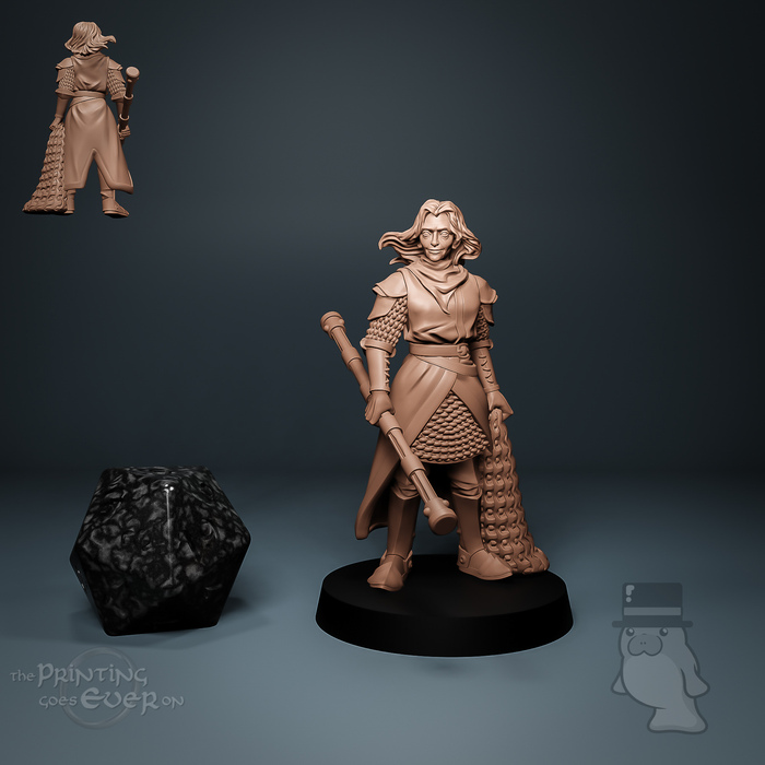 Human Cleric Dorothea - DnD is a Woman - The Printing Goes Ever On